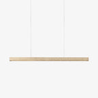 Imiror Minimalist Travertine Linear Pendant Light