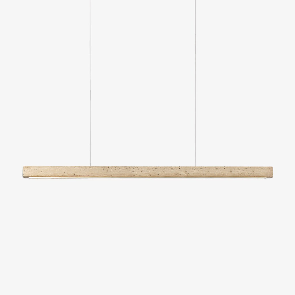 Imiror Minimalist Travertine Linear Pendant Light
