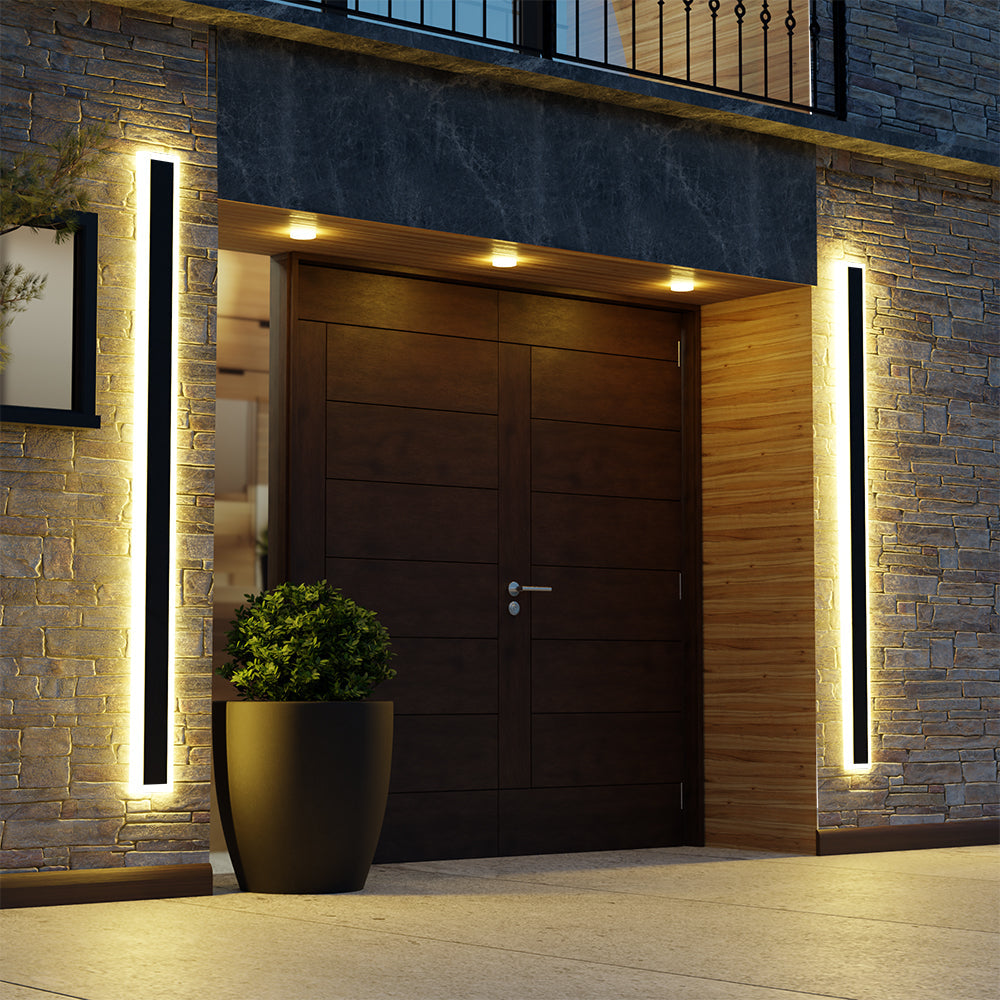 Vynn Modern Outdoor Waterproof LED Wall Sconce Black/White