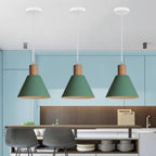 Nordic Wood Cone Pendant Light | 1-Light