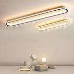 Sana Minimalist Oval Ceiling Light Black/Gold/Rose Gold