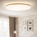 Eilo Large Modern Round LED Ceiling Light Wood