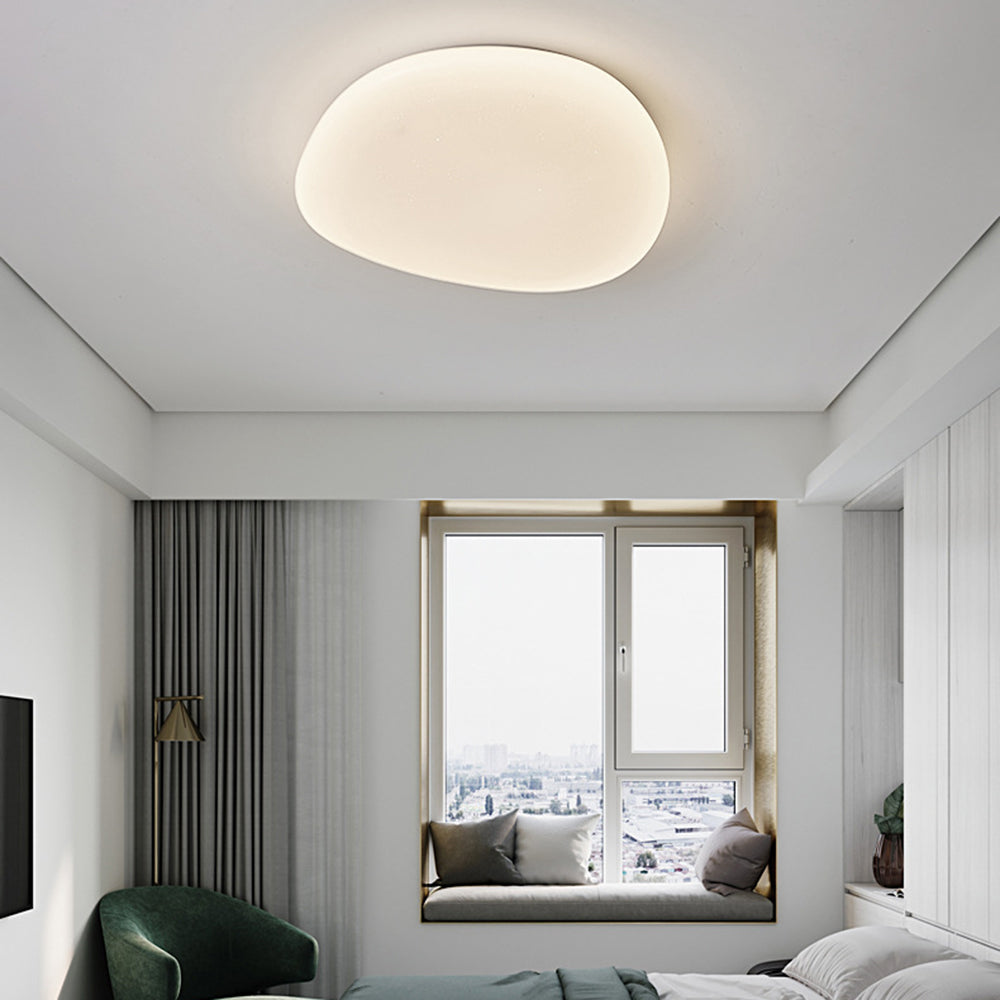 Sayu Flush Mount Ceiling Light, Pebbles Shape