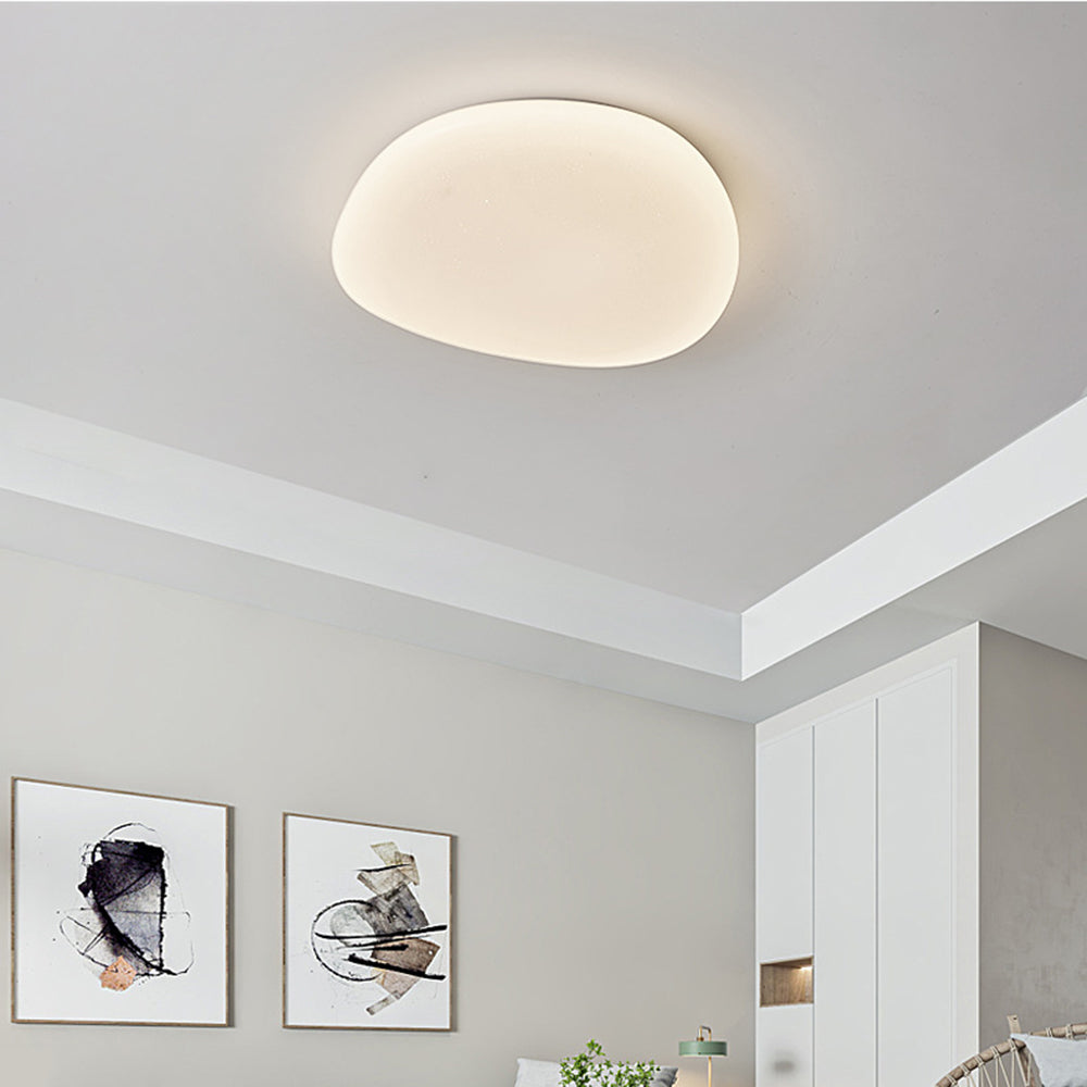 Sayu Modern Pebble Ceiling Light White. Living Room