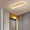 Sana Minimalist Oval Ceiling Light Black/Gold/Rose Gold
