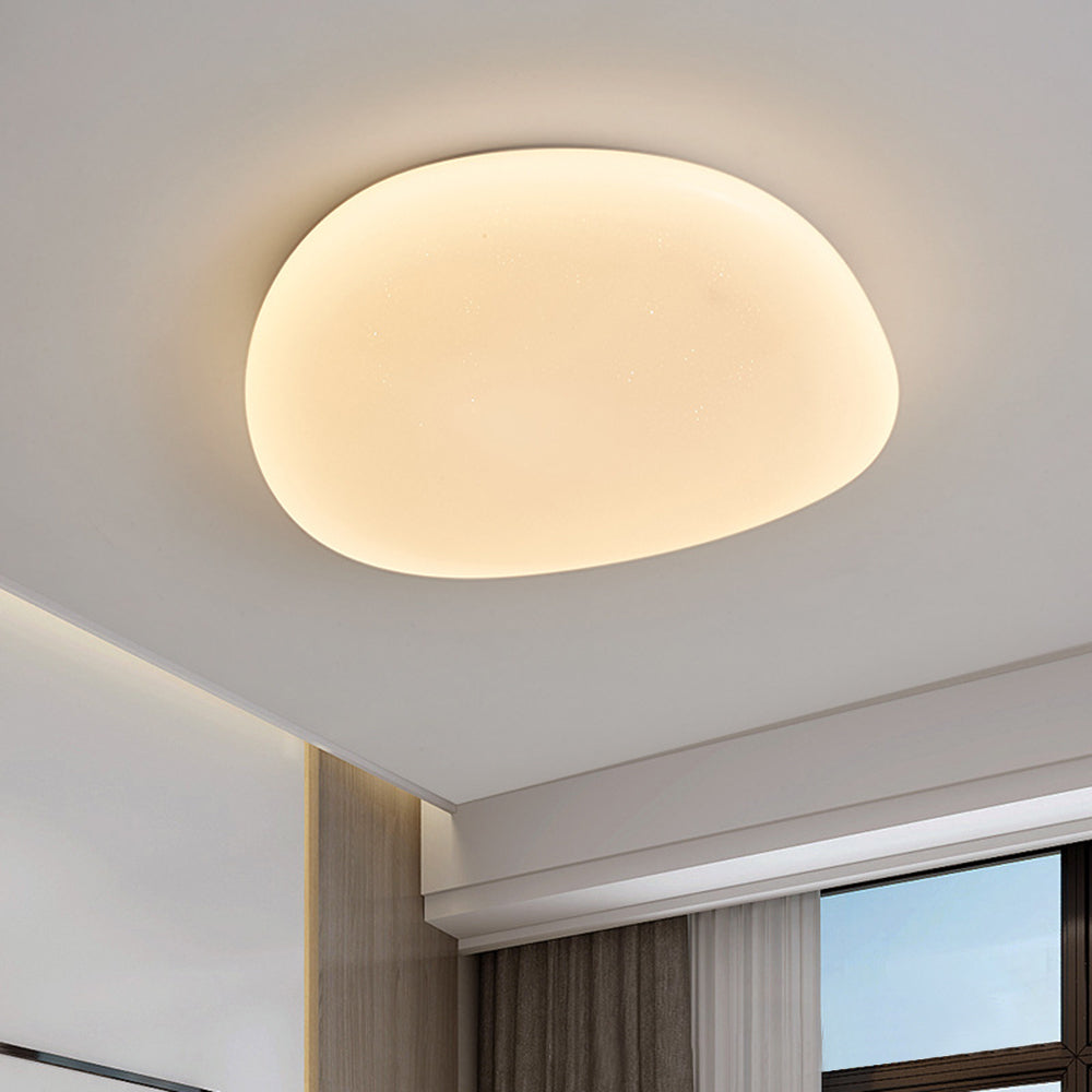 Sayu Modern Pebble Ceiling Light White. Living Room