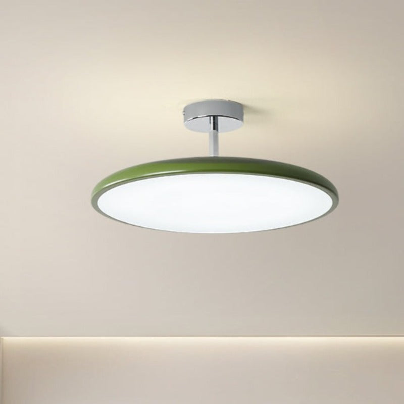 Valentina Vintage LED Ceiling Light Glass Red White Green Bedroom