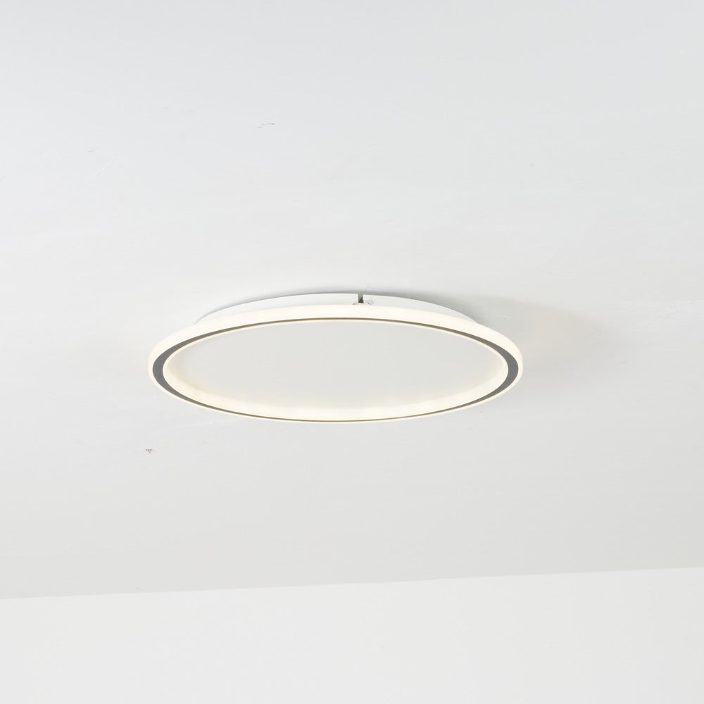 Quasso Modern Round Ceiling Light White/Black. Living Room
