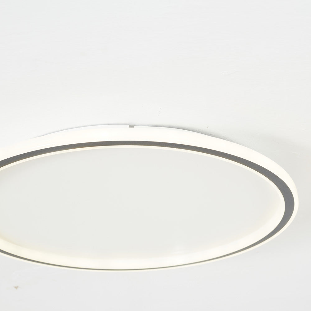 Quasso Modern Round Ceiling Light White/Black. Living Room