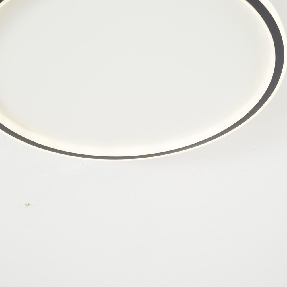 Arisha Modern Ring LED Ceiling Light Black/White Living Room/Bedroom