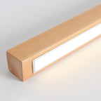 Arisha Modern Linear LED Ceiling Light Wood Bedroom/Living Room
