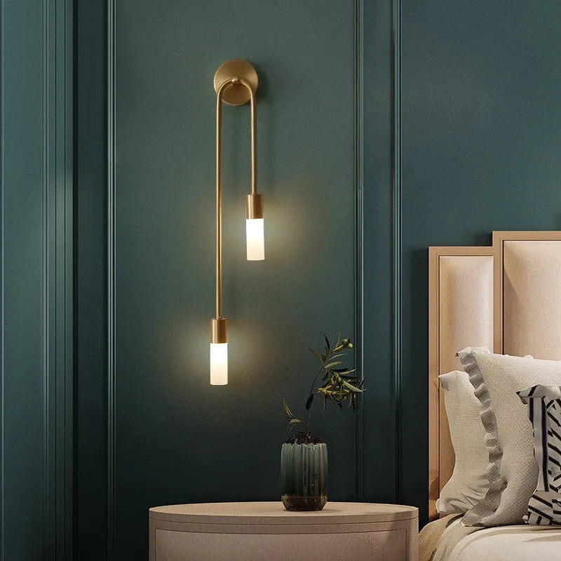 Rime Modern Wall Sconce for Bedside Gold 2 PCS