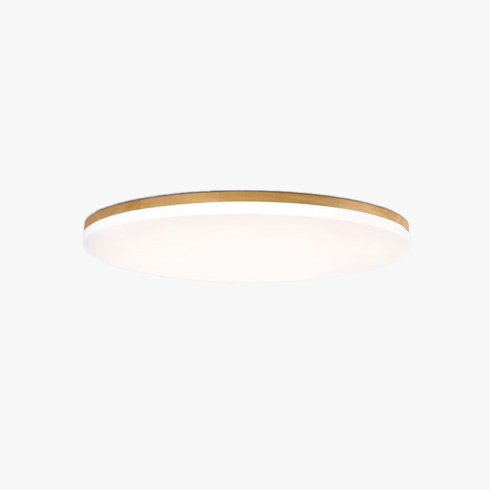 Eilo Large Modern Round LED Ceiling Light Wood