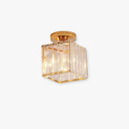 Valentina Simple Ceiling Light Black Silver/Gold Metal/Crystal Corridor