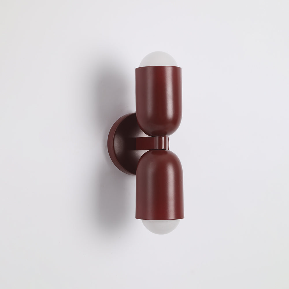 Kira Scandinavian Cylinder Wall Sconce Colored Metal Living Room