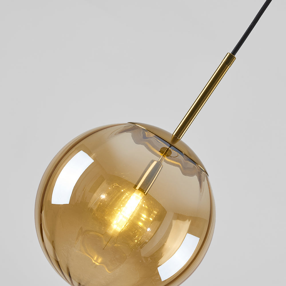 Lexa Modern Metal/Glass Pendant Light