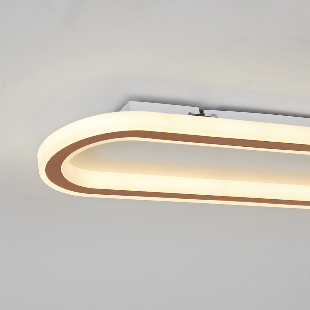 Sana Minimalist Oval Ceiling Light Black/Gold/Rose Gold