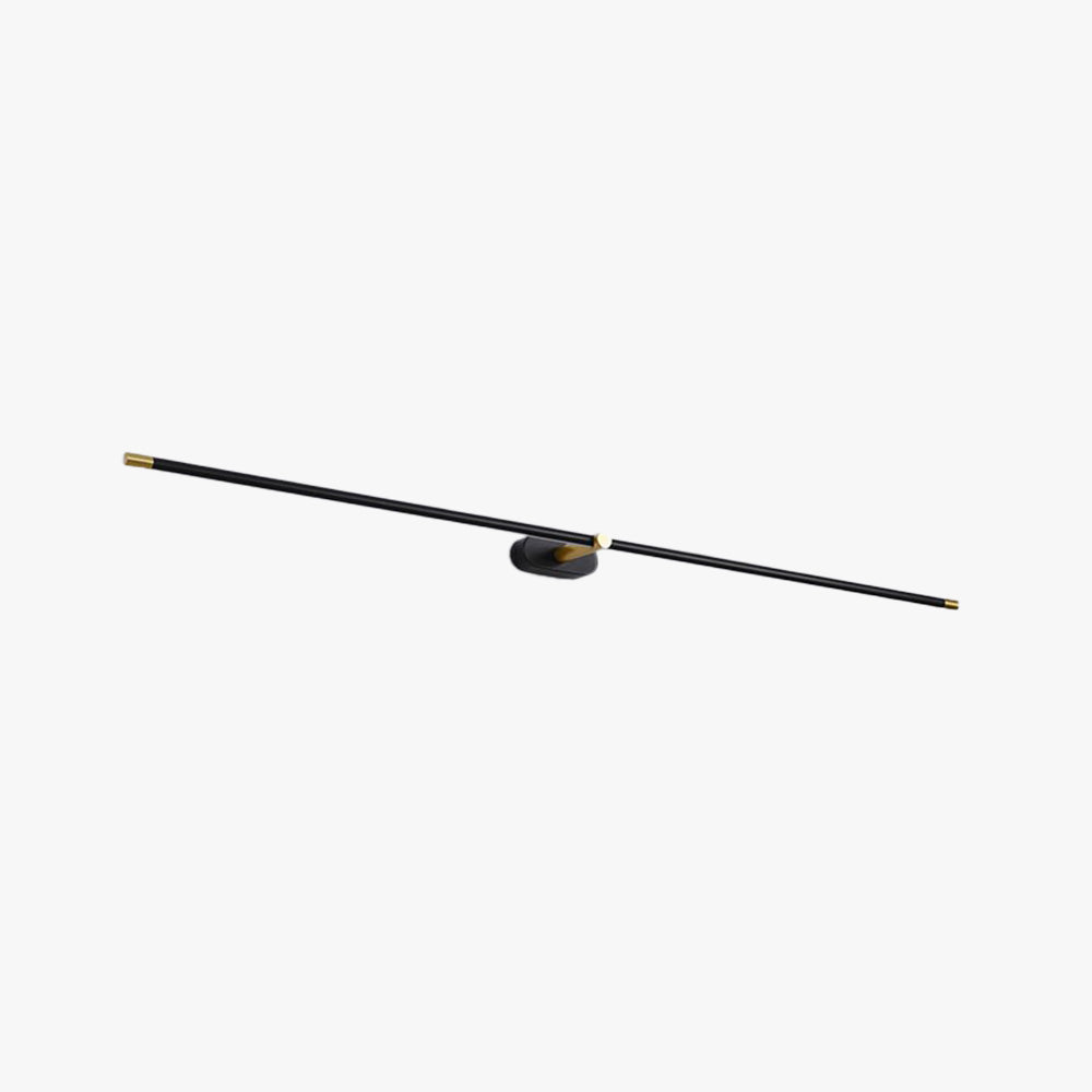 Ivox Minimalist Linear Wall Sconce Gold & Black