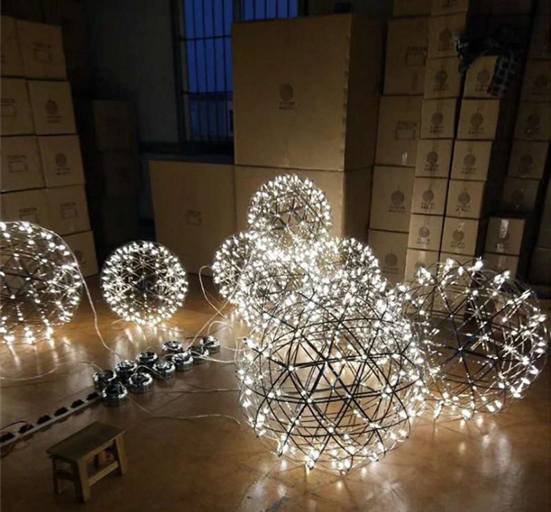 Ivthayra Luxury Postmodern Golden Ball Suspension