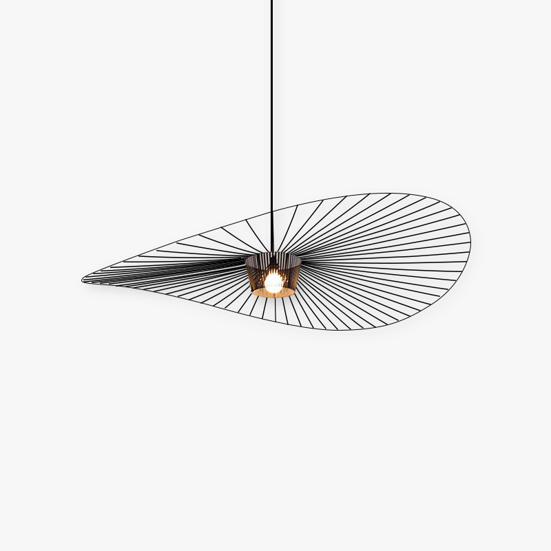 Zenro Modern Wave Suspension. Fabric. Black/Brown/Gold/White. Living Room