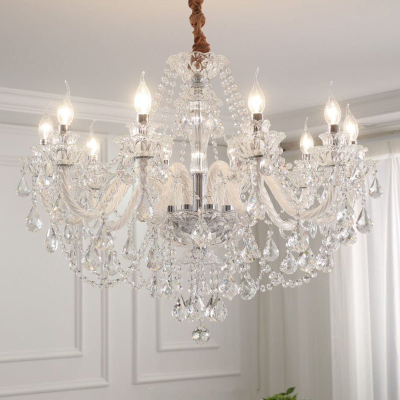 Silva Chandelier French Crystal Living Room Dining Room