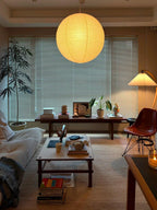 Washi Paper Suspension Lamp for Living Room