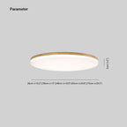 Muto Ceiling Light Wooden Bowl, White, Modern LED Living Room/Bedroom