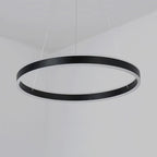 Black/Brown Ring Ceiling Pendant Contemporary 2/3/4 Lights Acrylic LED Chandelier in Warm/White Light