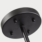 Bubble Chandelier Light Fixture with Ball Shade Modern Style Glass 5/6/7 Lights Black/Gold Finish Ceiling Lighting