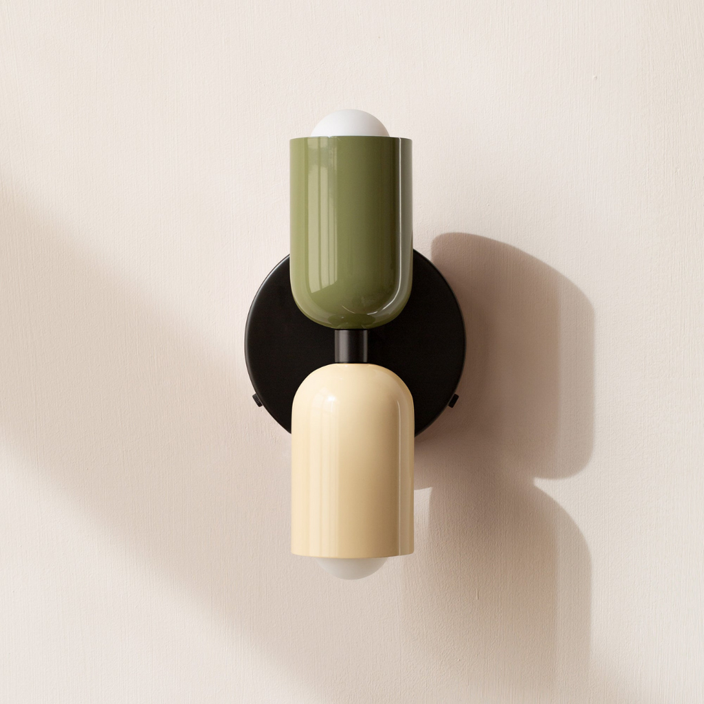 Modern Minimalist Cylinder Wall Sconce LED 2-Light