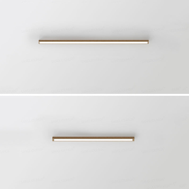 Arisha Modern Linear LED Ceiling Light Wood Bedroom/Living Room