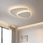 Zeno Modern Triangle Ceiling Light White Living Room