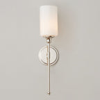 Tiffany Nordic Vanity Metal Glass Minimalism Wall Lamp, Black/Silver