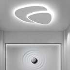Zeno Modern Triangle Ceiling Light White Living Room