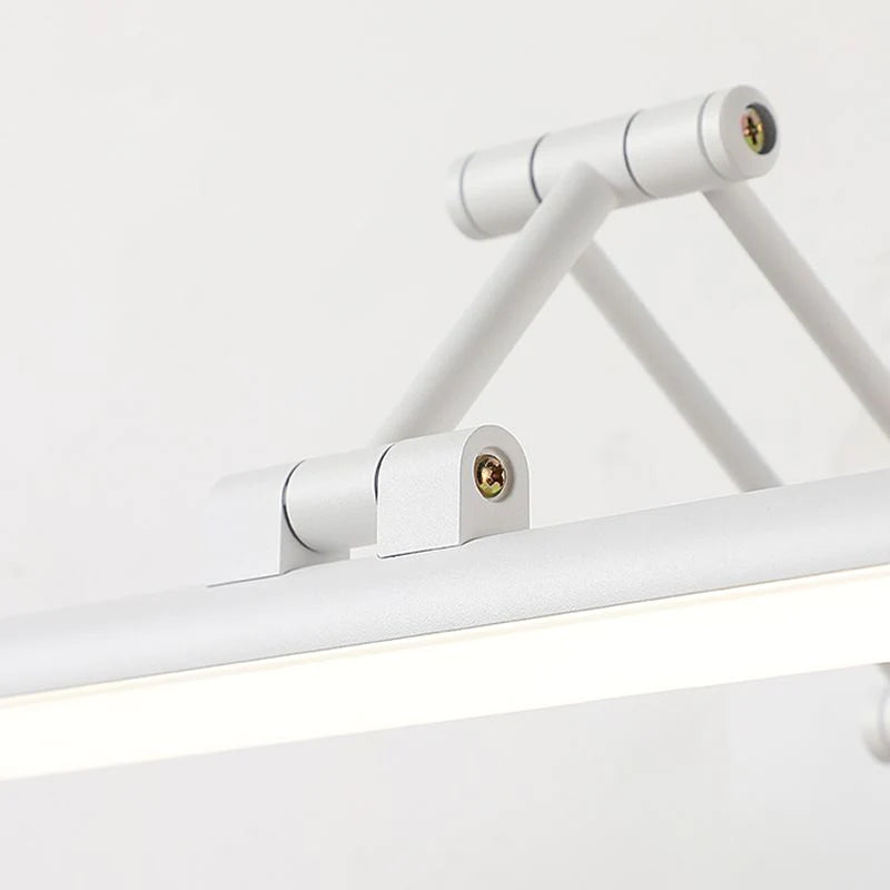 Volo Adjustable Simple Linear Wall Sconce Black/White. Bedroom