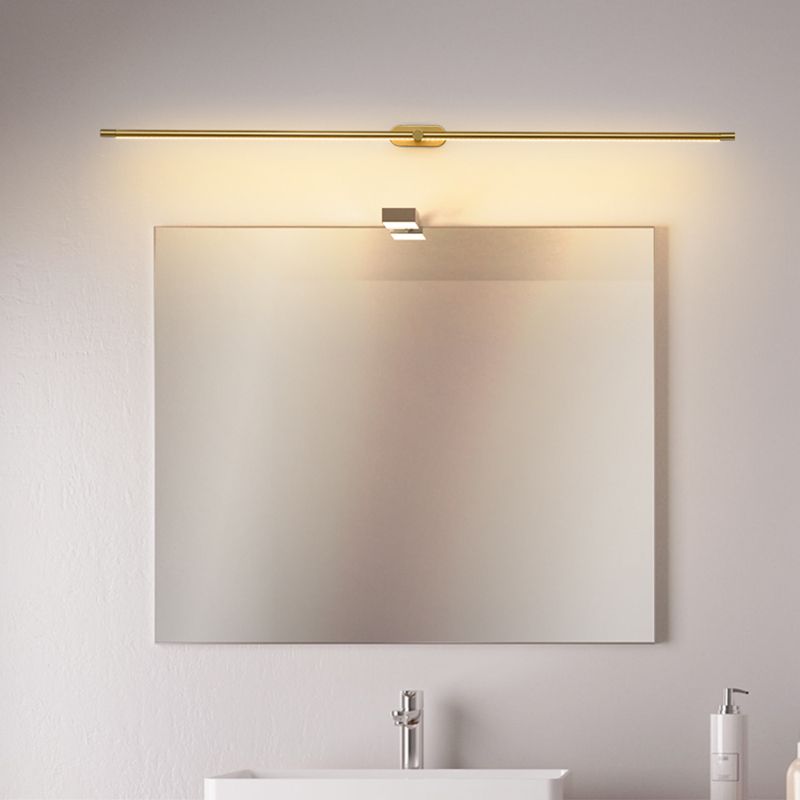 Ivox Minimalist Linear Wall Sconce Gold & Black