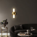 Arisha Modern Cylindrical Metal Led Wall Lamp, Gold