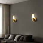 Arisha Modern Cylindrical Metal Led Wall Lamp, Gold