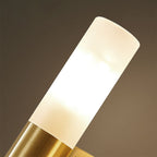 Arisha Modern Cylindrical Metal Led Wall Lamp, Gold