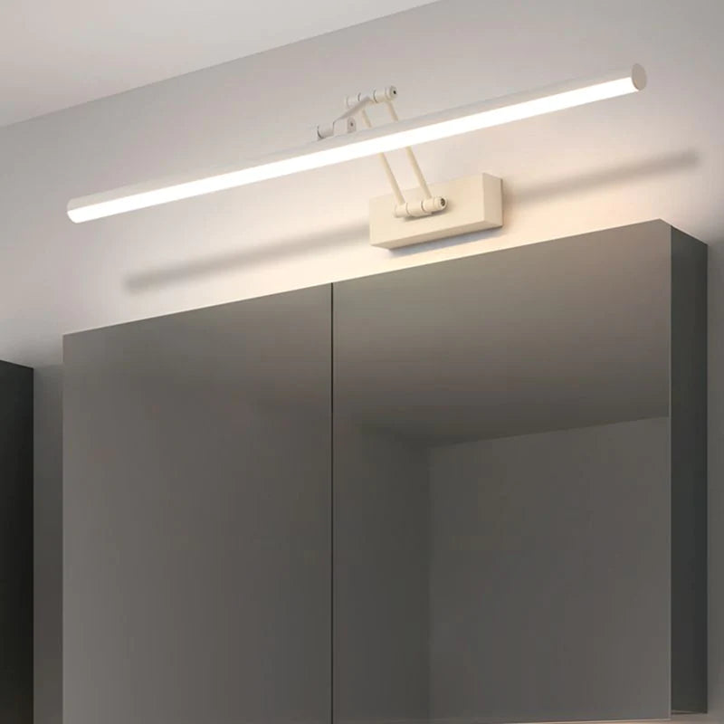Volo Adjustable Simple Linear Wall Sconce Black/White. Bedroom