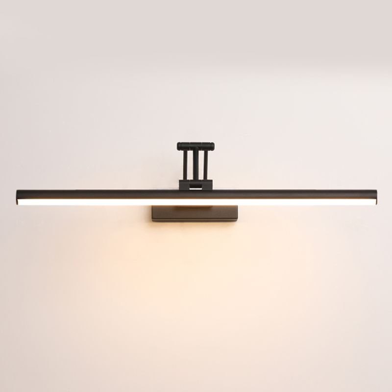 Volo Adjustable Simple Linear Wall Sconce Black/White. Bedroom