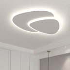 Zeno Modern Triangle Ceiling Light White Living Room