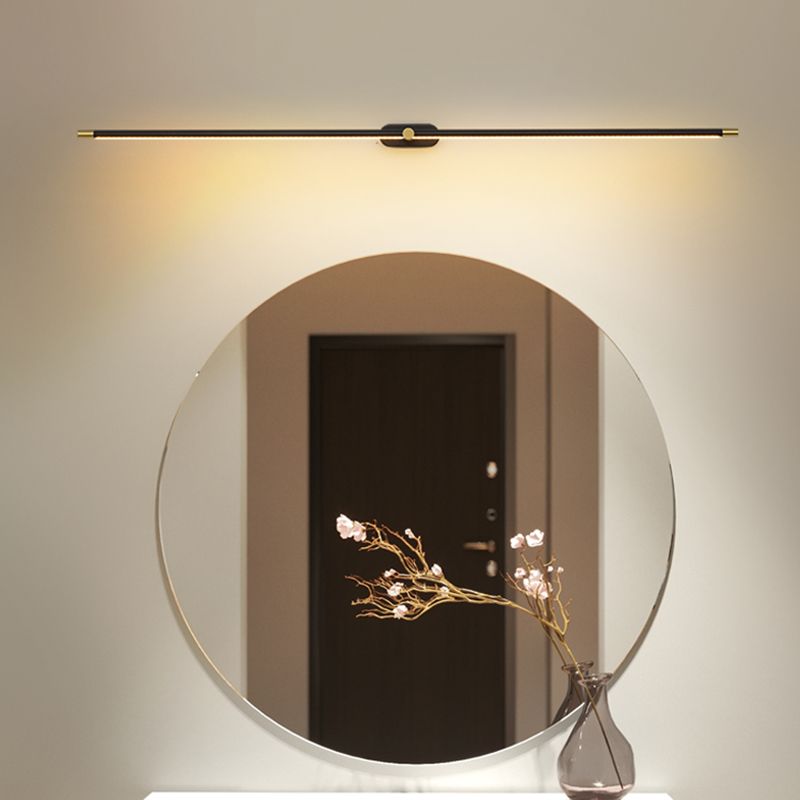 Ivox Minimalist Linear Wall Sconce Gold & Black