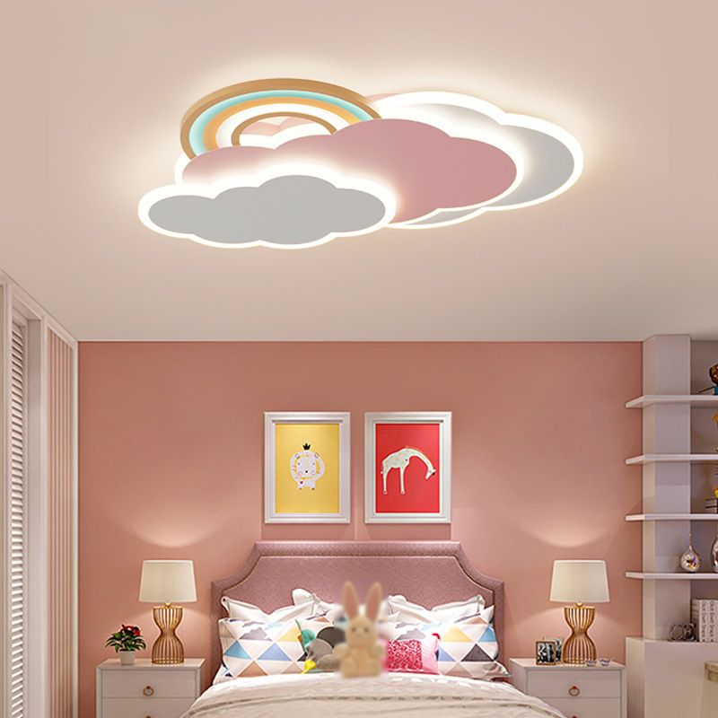Arisha Modern Design LED Ceiling Light Cloud Metal Acrylic Children's Room Bedroom Living Room