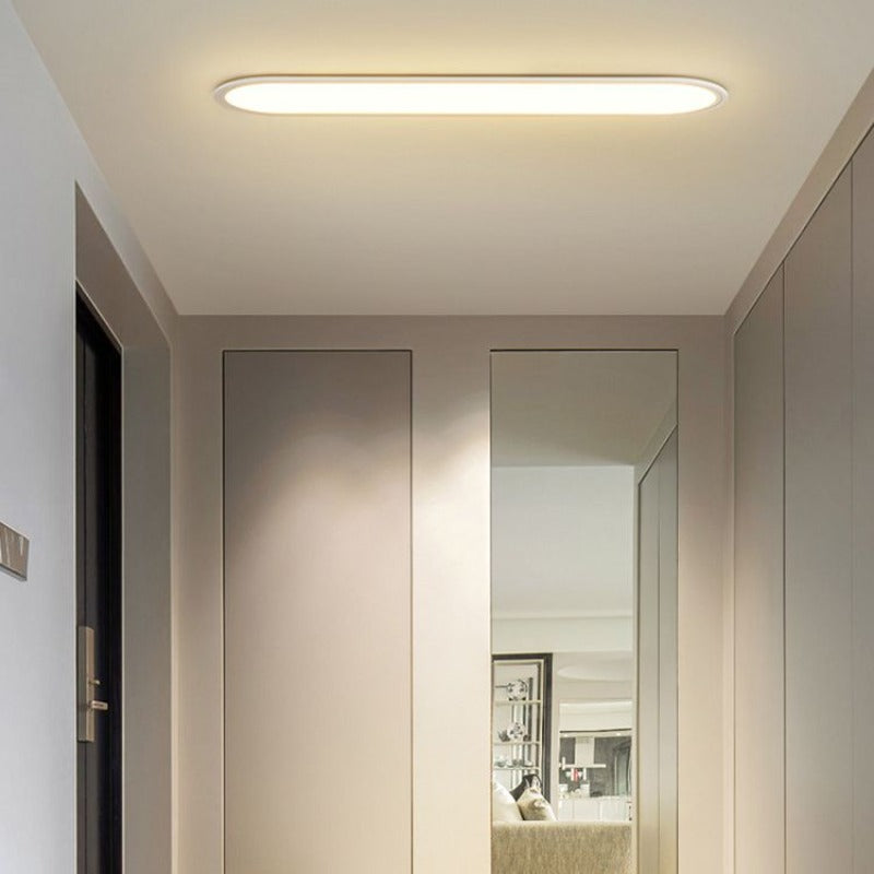 Arisha Modern Ceiling Light Dimmable Black Rectangular Living Room/Bedroom Metal