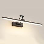 Volo Adjustable Simple Linear Wall Sconce Black/White. Bedroom