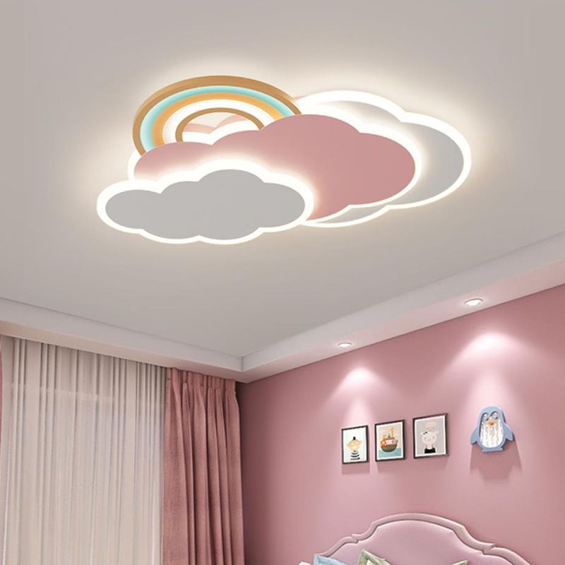 Arisha Modern Design LED Ceiling Light Cloud Metal Acrylic Children's Room Bedroom Living Room
