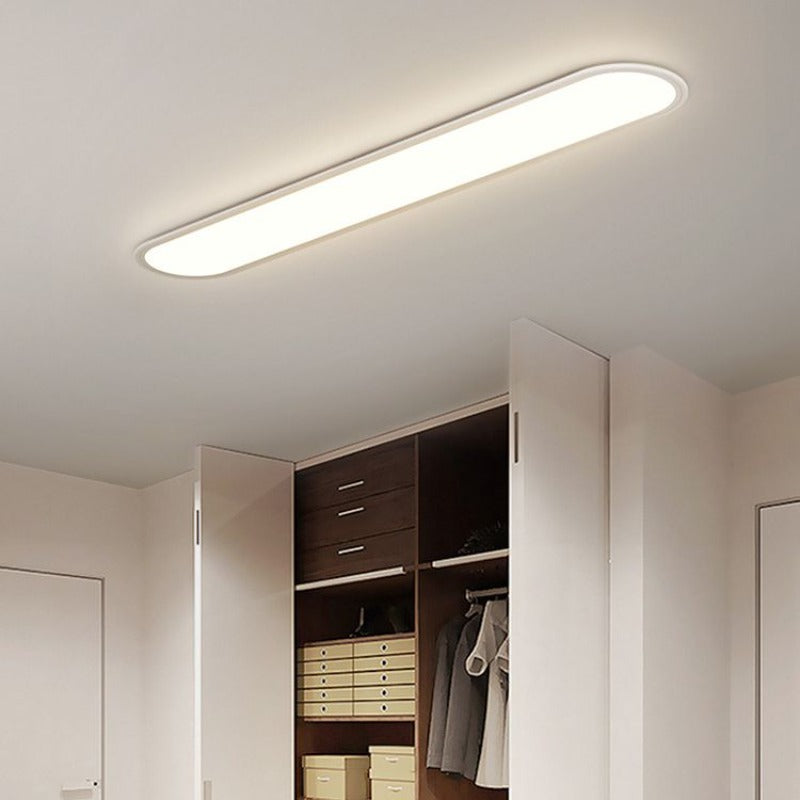 Arisha Modern Ceiling Light Dimmable Black Rectangular Living Room/Bedroom Metal