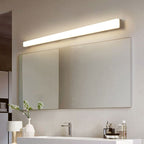 Banya Simple Linear Wall Mirror Light. Acrylic. White. Bathroom