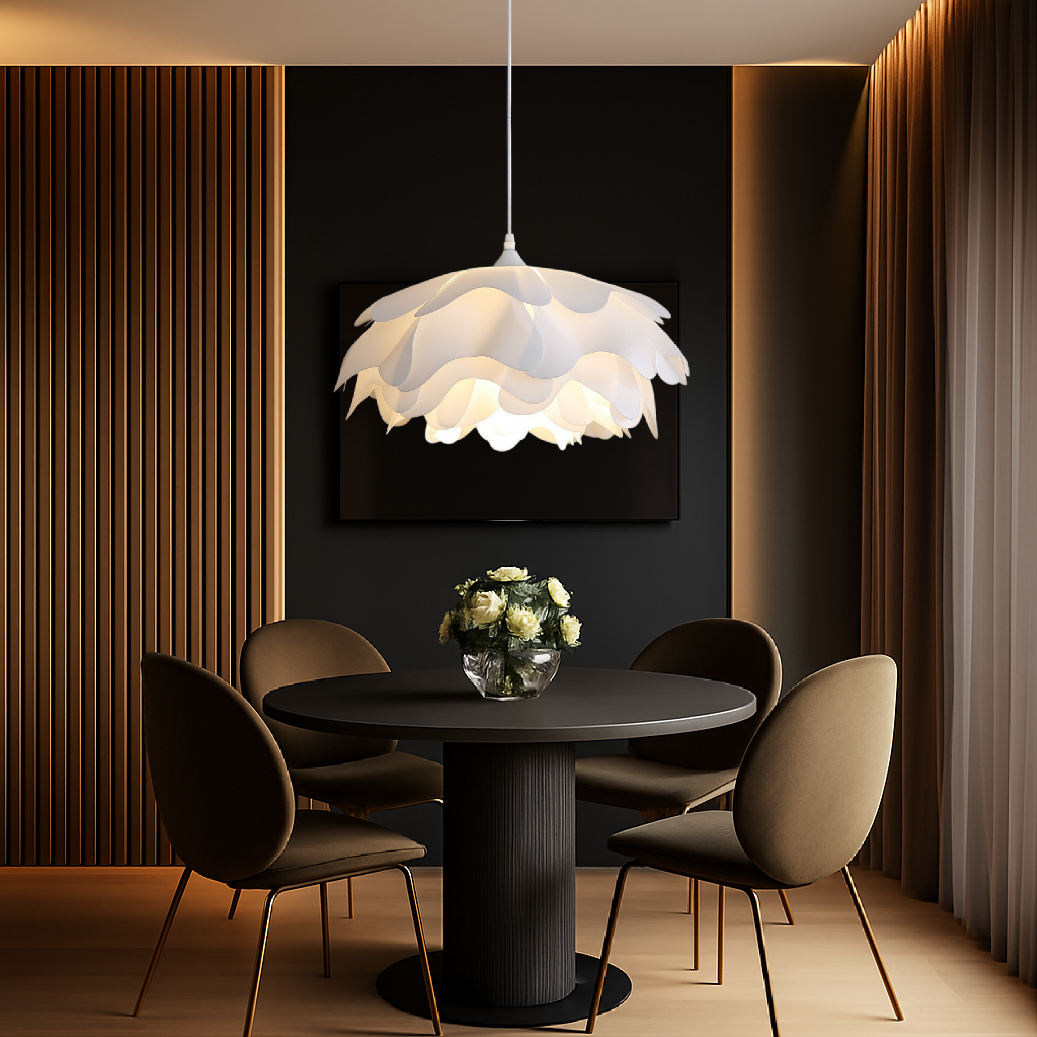 Peony Mud Pendant Light